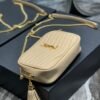 YSSL Lou Mini Bag Beige In Quilted Grain De Poudre With Gold Hardware For Women 7.4in/19cm YSl 6125791GF012721