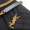 YSSL Loulou Medium Chain Bag In Matelasse "Y" Black With Gold Hardware For Women 12.5in/32cm YSL 5749461U8671000