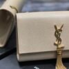 YSSL Kata Medium Chain Bag Beige With Tassel For Women 9.4in/24cm YSL