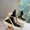 Rick Owens Geobasket Sneakers - Black Pony Hair