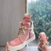 Rick Owens Geobasket Sneakers - Pink Pony Hair