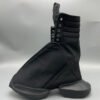 Rick Owens Black High-Top Canvas Boots