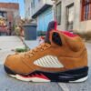 Jordan 5 RED and TAN