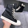 Rick Owens High-Top Canvas Sneakers