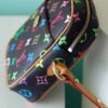 LV Rift Bag Monogram Multicolore Canvas Black For Women, Women¡¯s Handbags, Shoulder And crossbody Bags 5.7in/13.5cm LV