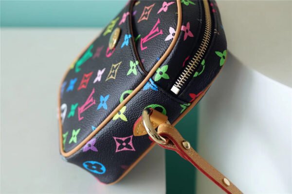LV Rift Bag Monogram Multicolore Canvas Black For Women, Women¡¯s Handbags, Shoulder And crossbody Bags 5.7in/13.5cm LV