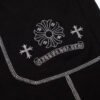 CHROME HEARTS WHITE EMBROIDERY SHORTS BLACK