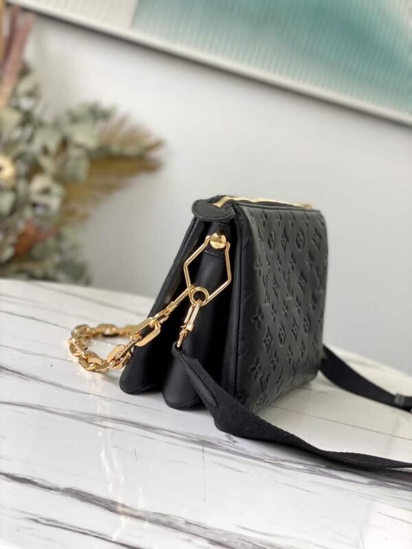 LV Coussin PM Monogram Embossed Puffy Black For Women, Women¡¯s Handbags, Shoulder And Crossbody Bags 10.2in/26cm LV M57790