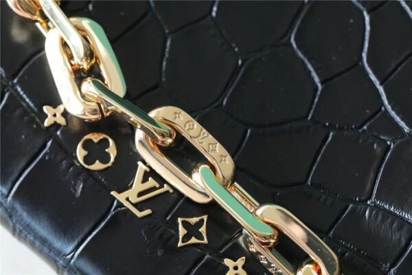 LV Coussin PM High Shiny Alligator Black For Women,  Shoulder And Crossbody Bags 10.2n/26cm LV?