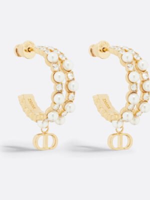 18K Petit CD Treasure Earrings