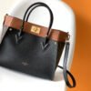 LV On My Side MM Tote Bag Monogram Canvas Black For Women,  Shoulder Bags 12in/31cm LV M53823