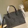 LV OnTheGo PM Tote Bag Monogram Empreinte Black For Women, Women¡¯s Handbags, Shoulder And Crossbody Bags 9.8in/25cm LV M45653