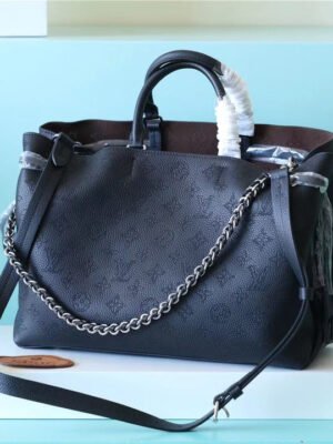 LV Bella Tote Mahina Black For Women,  Shoulder And Crossbody Bags 12.6in/32cm LV M59200
