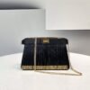 FI Peekaboo Small Iseeu Pochette Black Bag For Woman 21cm/8in