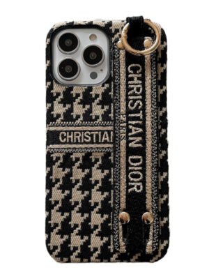CD Houndstooth Wristband iPhone Case