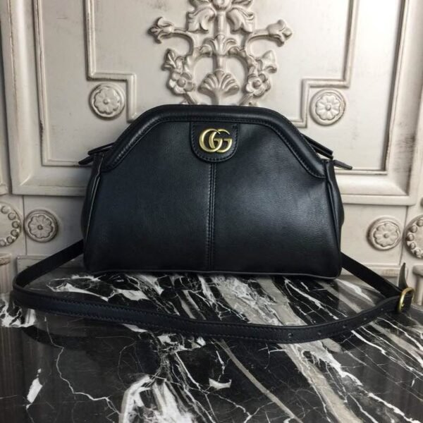 gg RE(BELLE) Medium Top Handle Bag Black For Women 10.7in/27cm gg