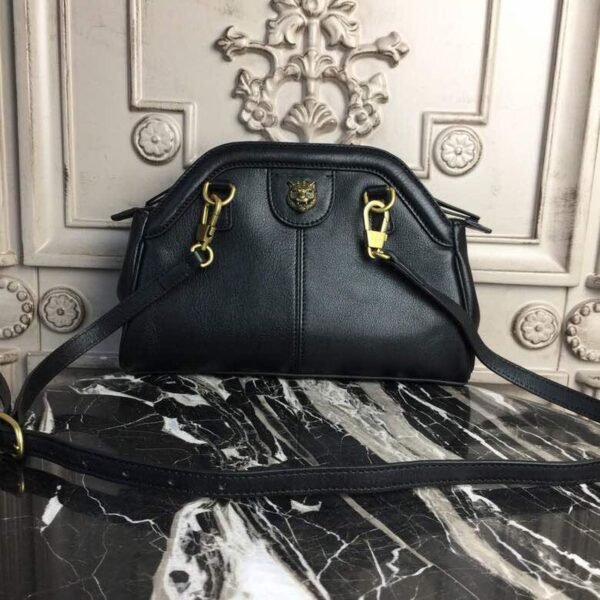 gg RE(BELLE) Medium Top Handle Bag Black For Women 10.7in/27cm gg