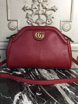 gg RE(BELLE) Medium Top Handle Bag Red For Women 10.7in/27cm gg