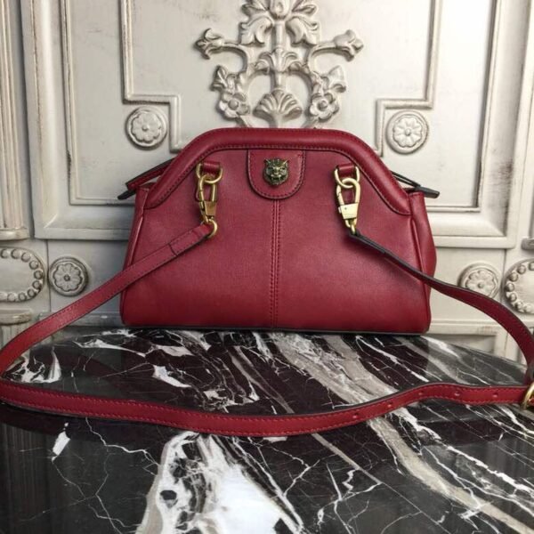 gg RE(BELLE) Medium Top Handle Bag Red For Women 10.7in/27cm gg