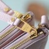 55a8c011 LV Double Zip Pochette Monogram Empreinte Candy Pink For Women, Shoulder And Crossbody Bags 20cm/7.9in LV M81429