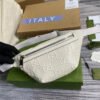gg Embossed Belt Bag White gg Embossed For Men? 9.1in/23cm gg 658582 1W3CN 9022