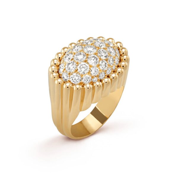 18K Perl¨¦e Diamond Ring
