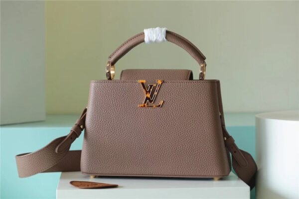 562fca6d LV Capucines BB Taurillon Light Brown For Women, Shoulder And Crossbody Bags 26cm/10.6in LV