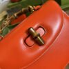 gg Bamboo 1947 Small Top Handle Bag Orange  For Women 8.3in/21cm ?gg 675797 10ODT 7768