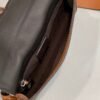 FI Baguette Pouch Brown fabric Beige Pouch For Woman 16cm/6in