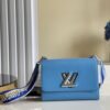 LV Twist MM Epi Blue For Women, Women¡¯s Handbags, Shoulder And Crossbody Bags 9.1in/23cm LV