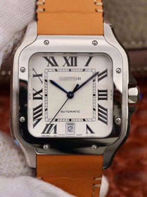 SANTOS DE   LARGE 2018 WSSA0009 KOR FACTORY WHITE DIAL