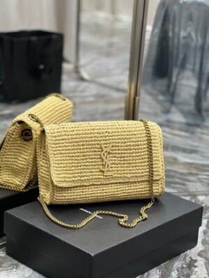 YSSL Niki Medium Chain Bag Yellow For Women, Women’s Bags 11in/28cm YSL?