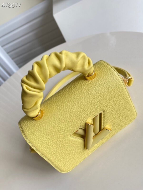 LV Twist PM Ginger Yellow For Women, Women¡¯s Handbags, Shoulder And Crossbody Bags 7.1in/18cm LV M58571