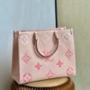 LV OnTheGo MM Monogram Empreinte Cream For Women 34cm LV M45717