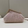 FI First Small Pink Mink Bag For Woman 26cm/10in