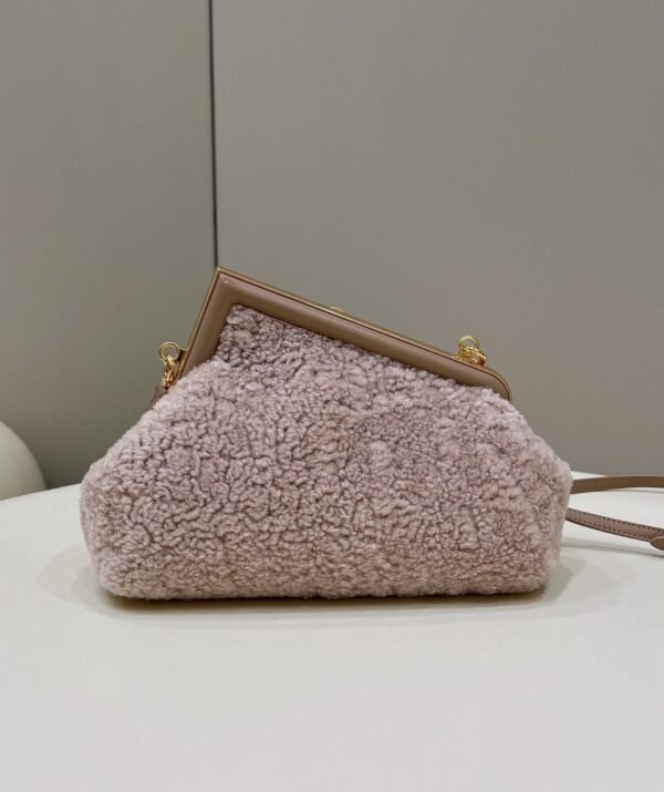 FI First Small Pink Mink Bag For Woman 26cm/10in