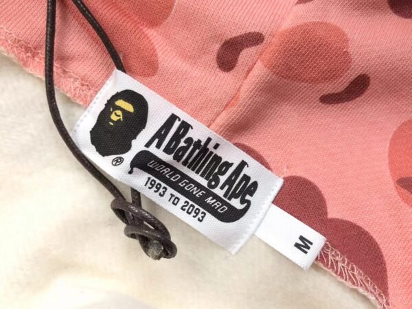 BAPE x BARBIE DOT CAMO SHARK FULL ZIP HOODIE PINK