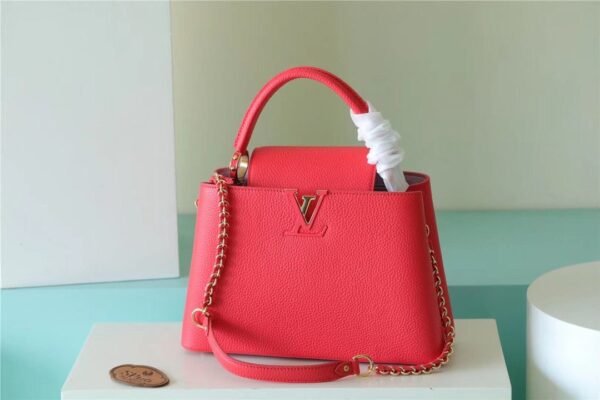 58d5d16a LV Capucines MM Taurillon Red For Women, Women¡¯s Bags, Shoulder And Crossbody Bags 12.4in/31.5cm LV?