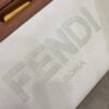 FI Canvas Tote Bag Beige/Brown For Women, Handbags 18.1in/46cm FF 7VA480