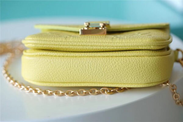LV Micro Metis Monogram Empreinte Yellow For Women, Women¡¯s Handbags, Shoulder And Crossbody Bags 5.5in/14cm LV M81407