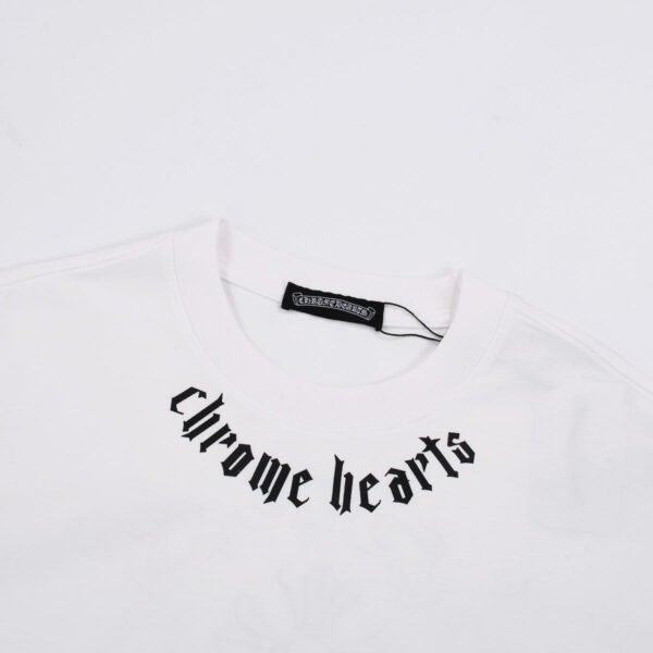 CHROME HEARTS LOGO COLLAR T-SHIRT WHITE