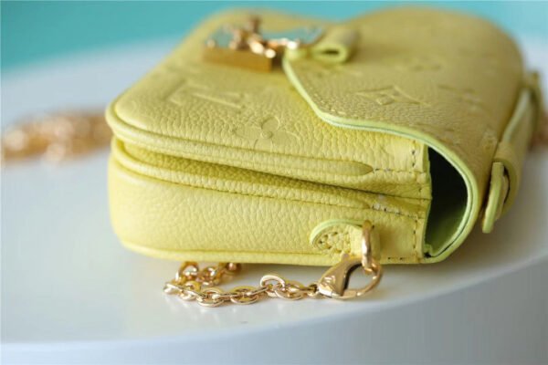 LV Micro Metis Monogram Empreinte Yellow For Women, Women¡¯s Handbags, Shoulder And Crossbody Bags 5.5in/14cm LV M81407