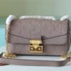 LV Marceau Monogram Empreinte Dove Gray For Women,  Shoulder And Crossbody Bags 9.6in/29.5cm LV M46199