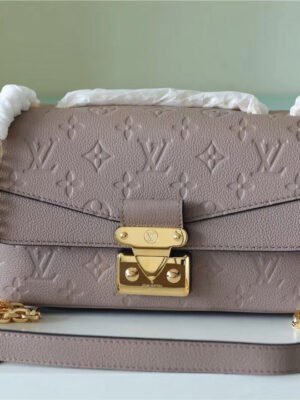 LV Marceau Monogram Empreinte Dove Gray For Women,  Shoulder And Crossbody Bags 9.6in/29.5cm LV M46199
