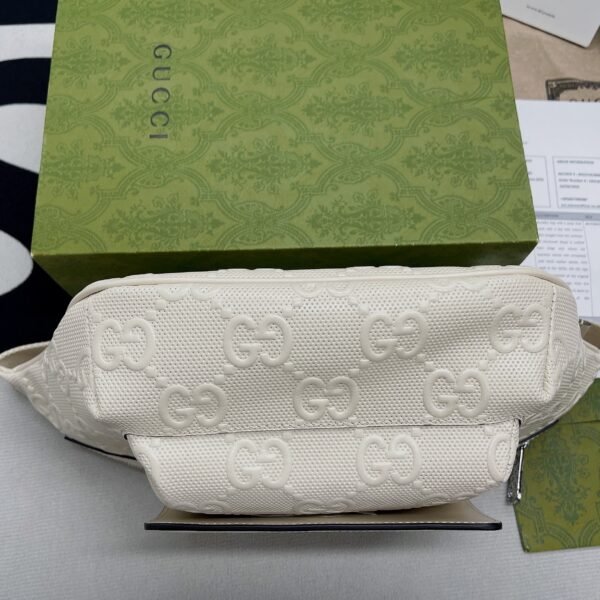 gg Embossed Belt Bag White gg Embossed For Men? 11in/28cm gg