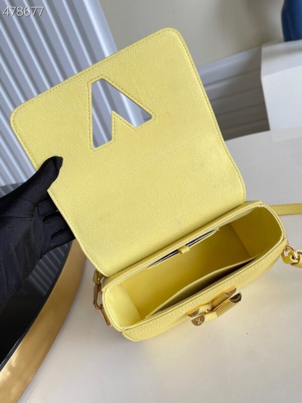 LV Twist PM Ginger Yellow For Women, Women¡¯s Handbags, Shoulder And Crossbody Bags 7.1in/18cm LV M58571