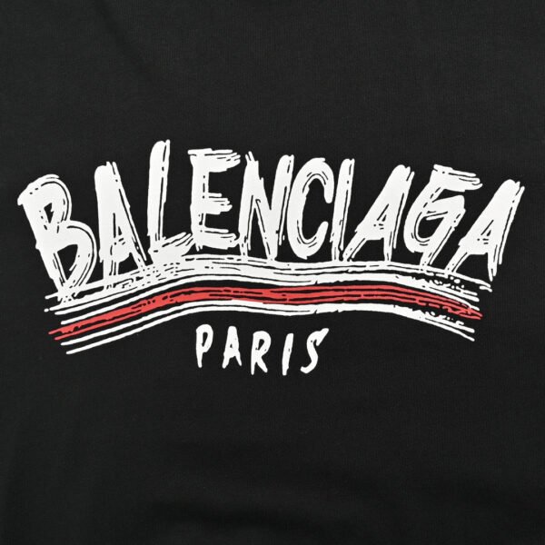 5_2e40a789-80a9-4eec-94d9-5b930d0c2386 Balenciaga Paris Logo T-Shirt