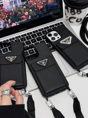 Pra Crossbody Leather iPhone Case