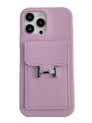 H Card Holder Leather iPhone Case