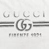 Gucci White T-Shirt with Firenze 1921 Logo